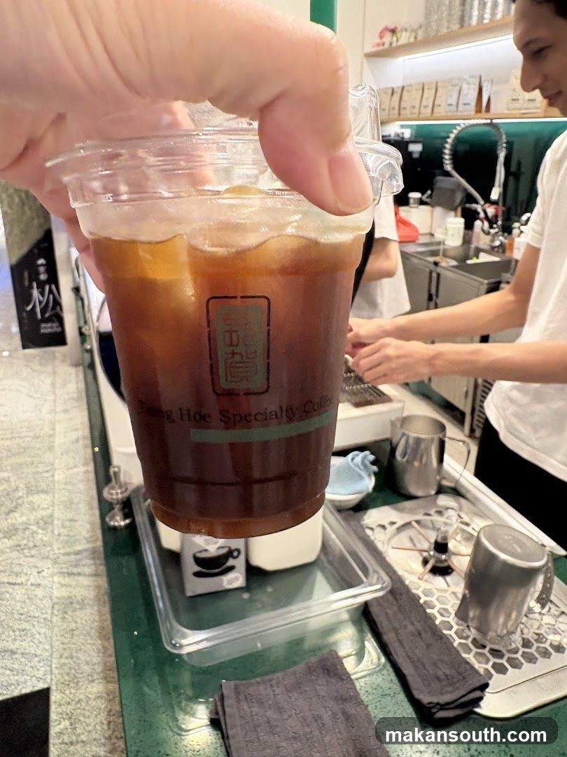 Iced Coffee Cup at Specialty Cafe