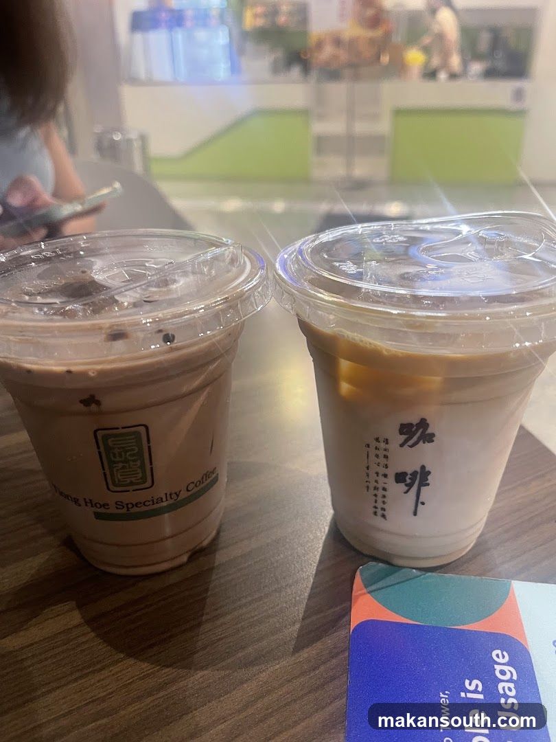 Iced Coffee Drinks at a Cafe