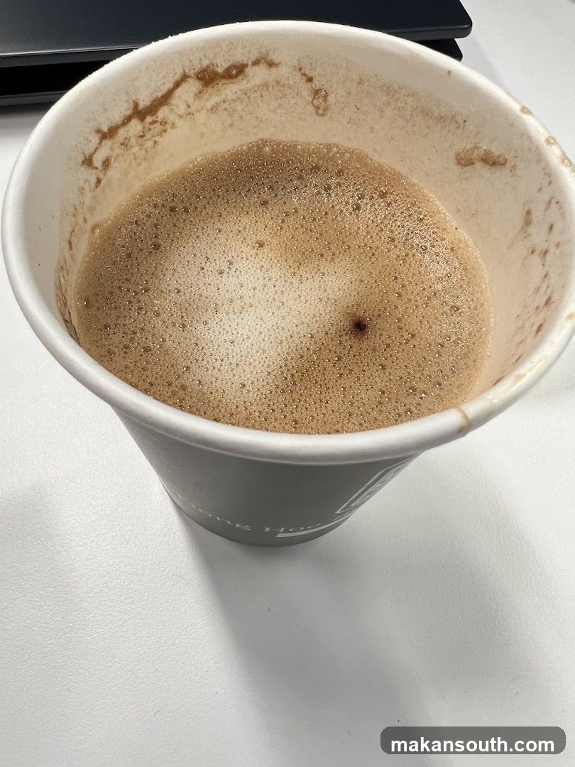 Coffee in a paper cup