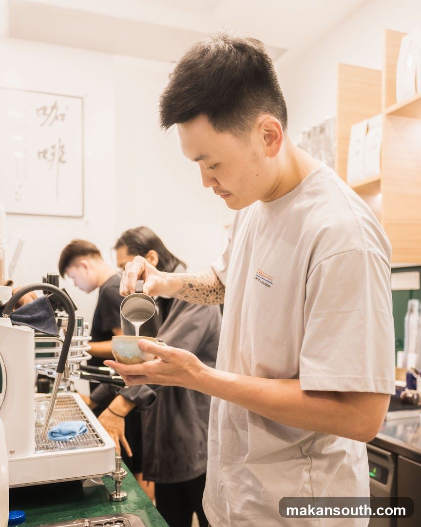 Barista Pouring Latte Art