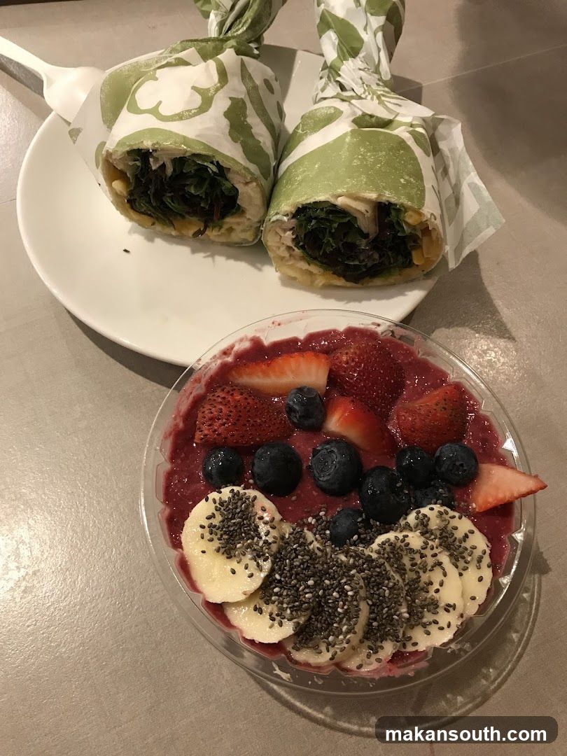Healthy Breakfast Bowl and Wraps