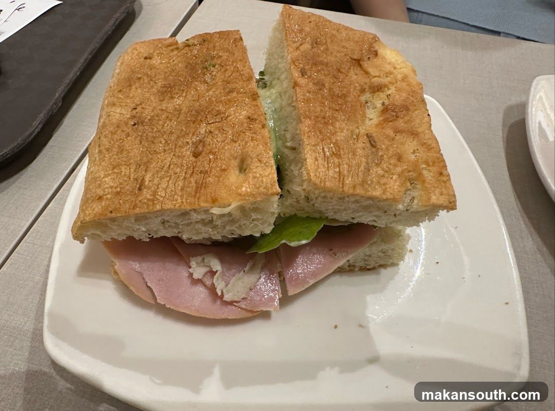 Sandwich on a plate