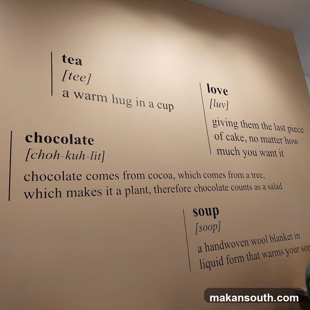Wall Art with Word Definitions and Descriptions