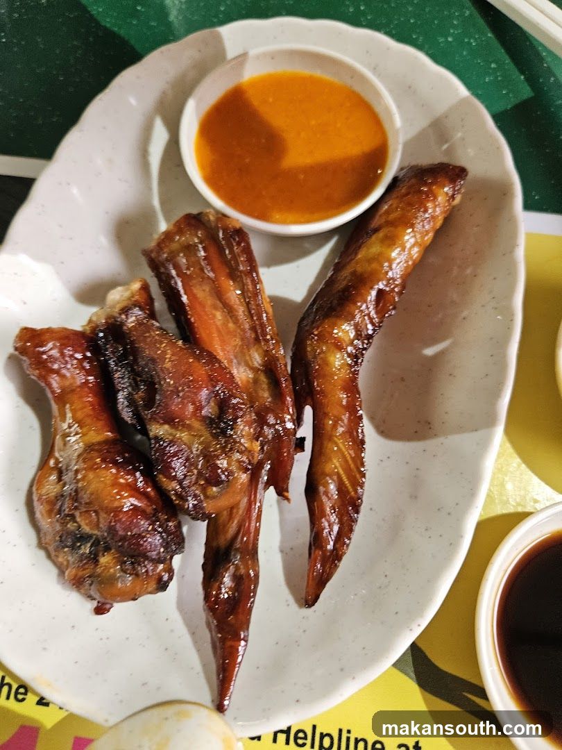 Grilled Chicken Wings with Sauce