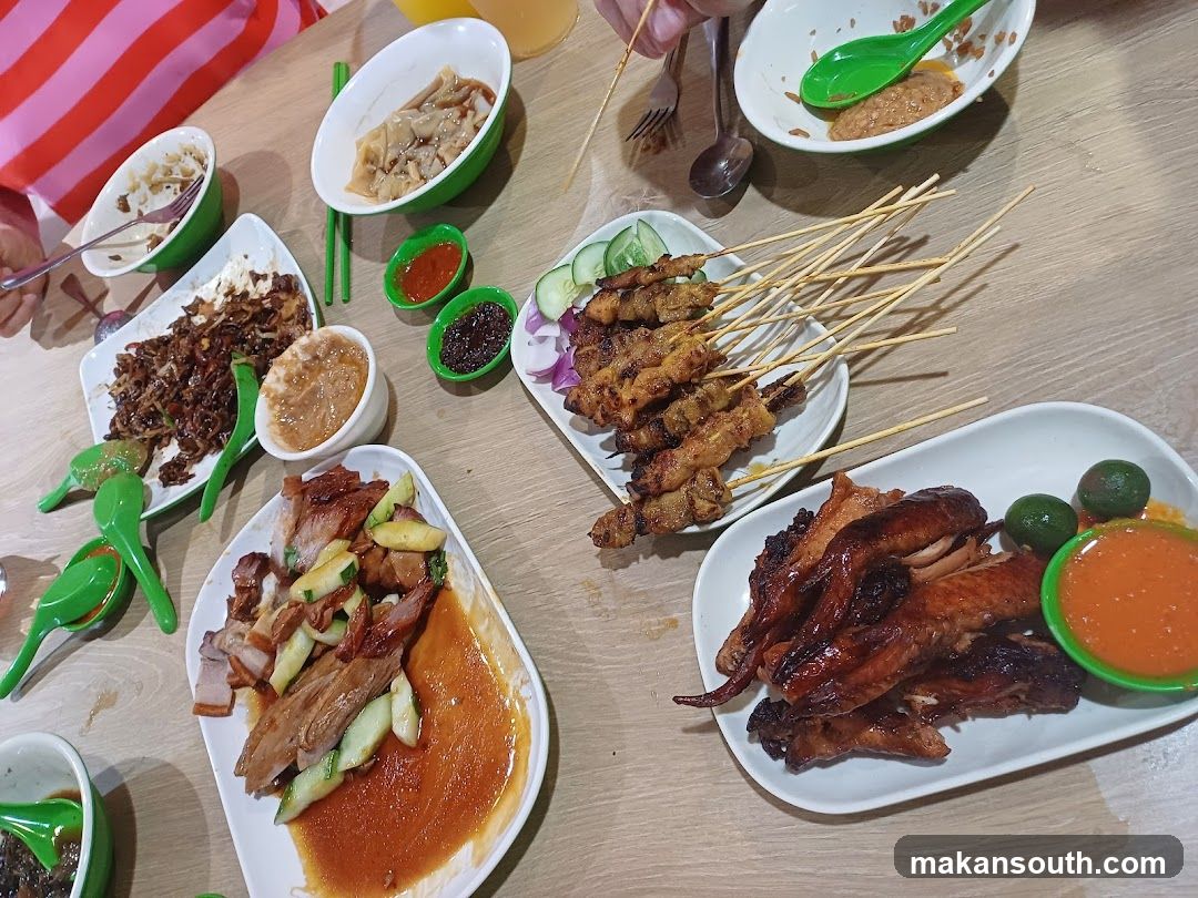 Satay and Chicken Dinner Spread
