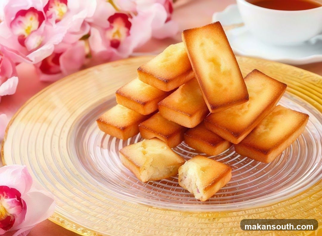Golden Rectangular Cookies on Glass Plate