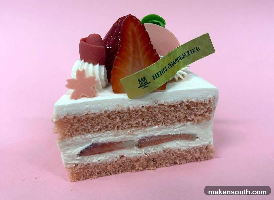 Strawberry Cake Slice