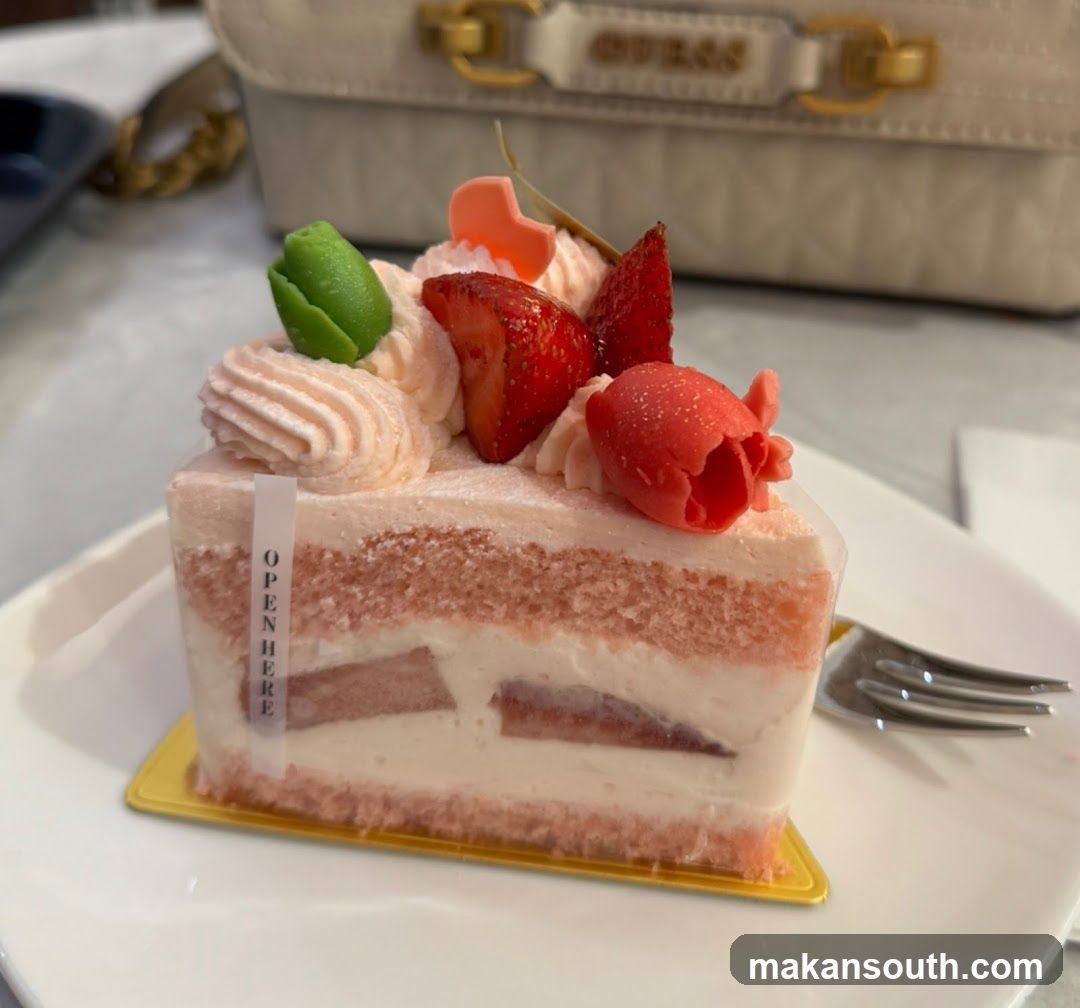 Strawberry Cake Slice