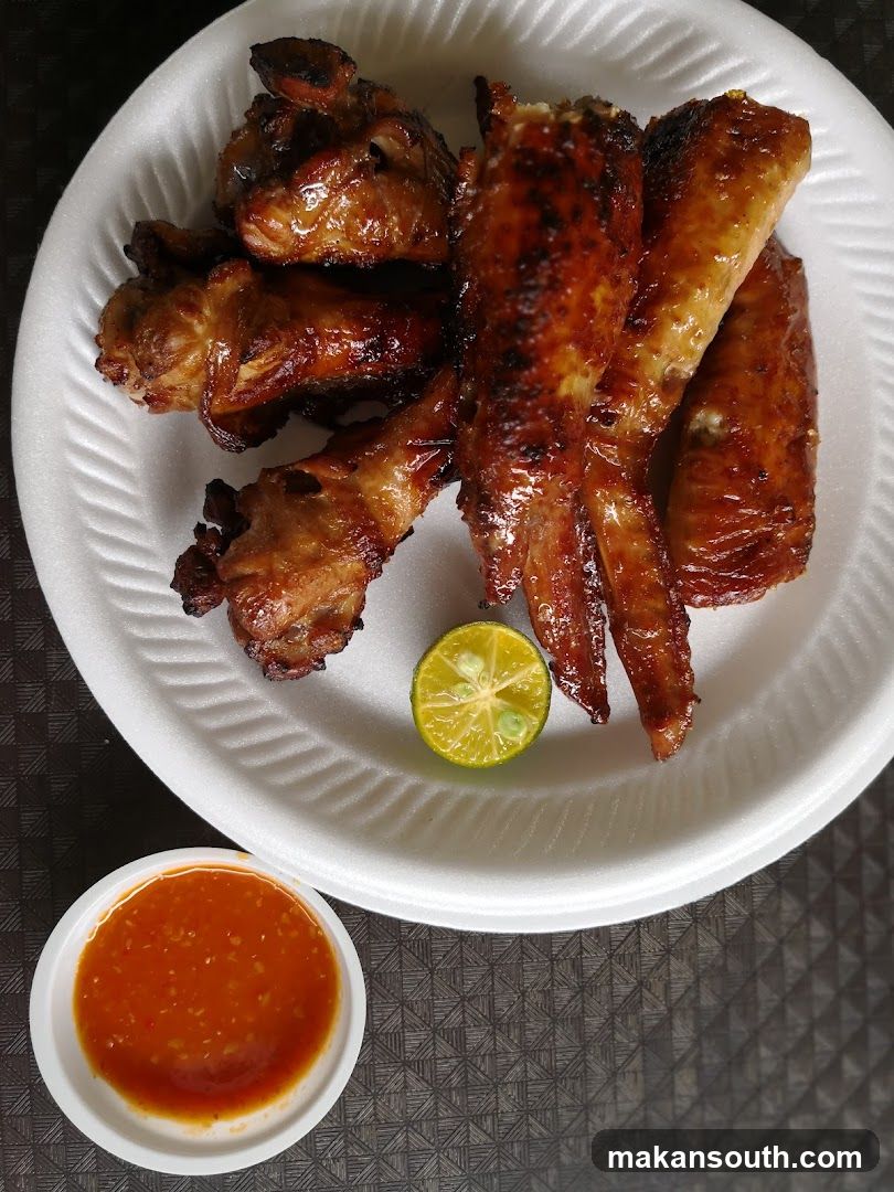 Grilled Chicken Wings with Lime and Sauce
