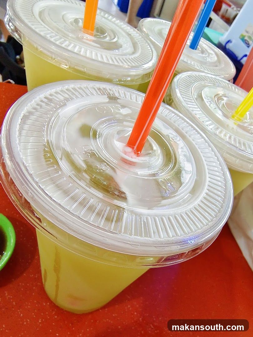 Yellow Drinks with Straws