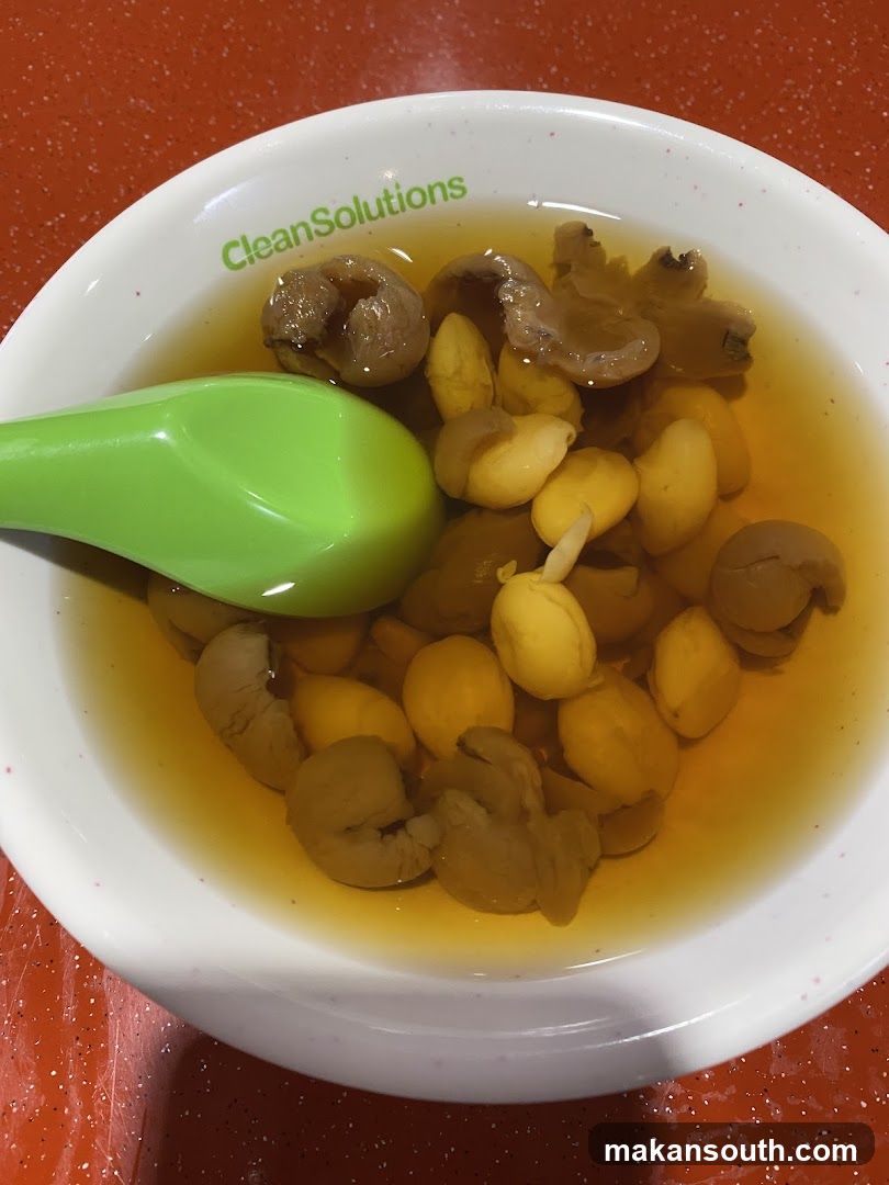 Bowl of Soybean and Mushroom Soup