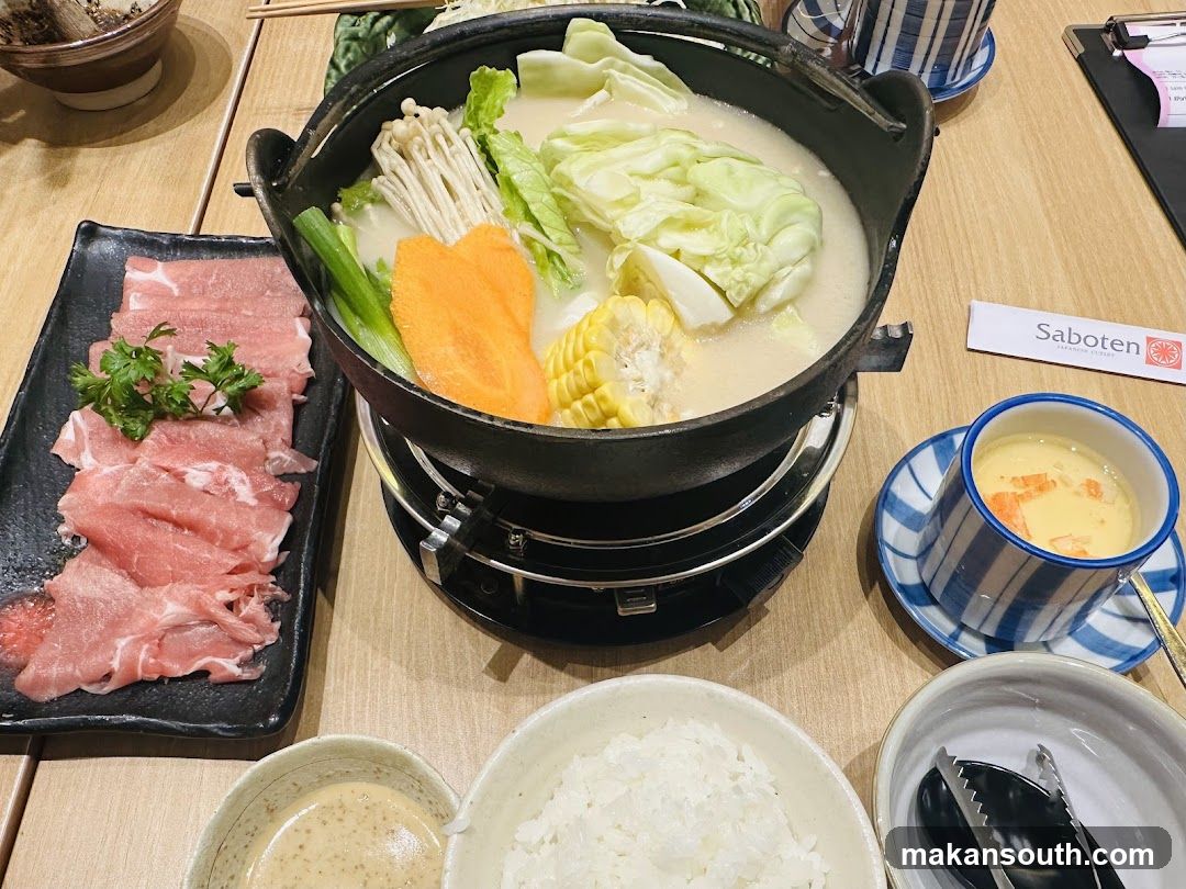 Hot Pot Meal at Saboten