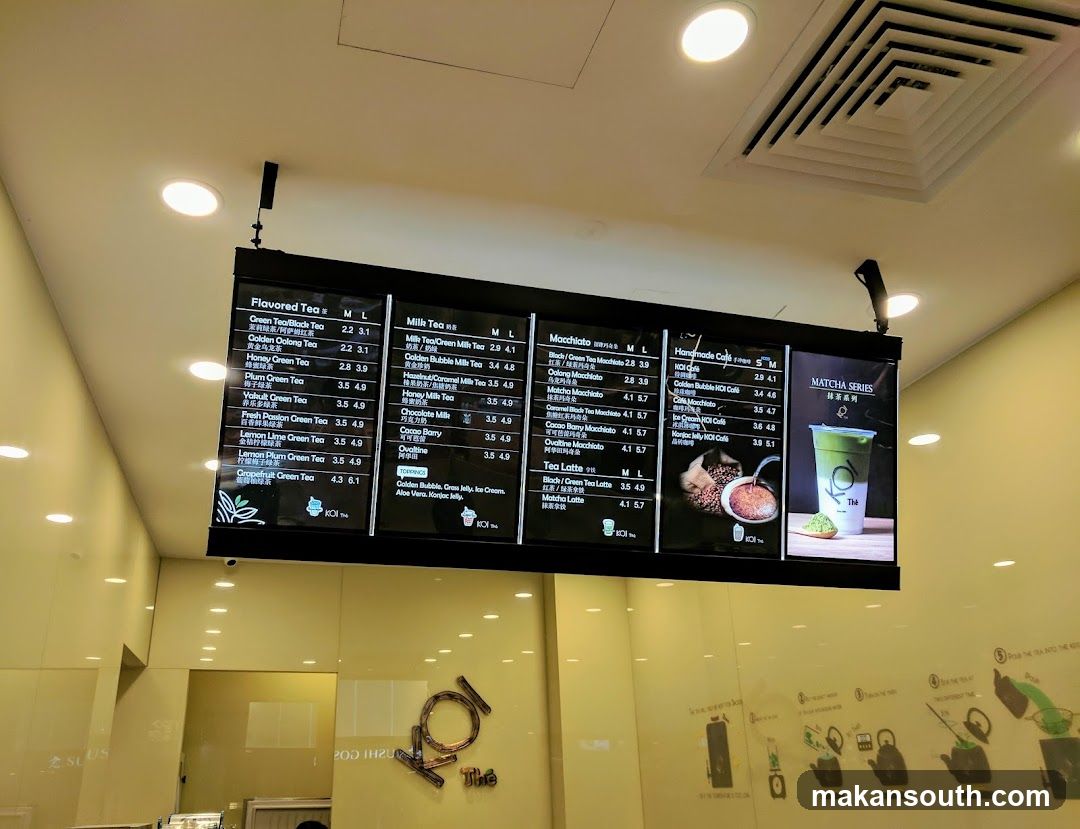 TGM Menu Board