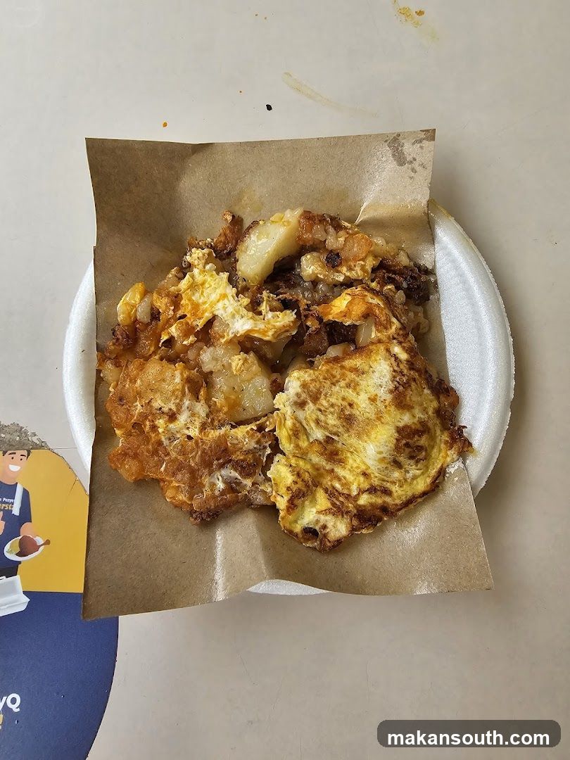 Fried Rice with Egg on Paper Plate