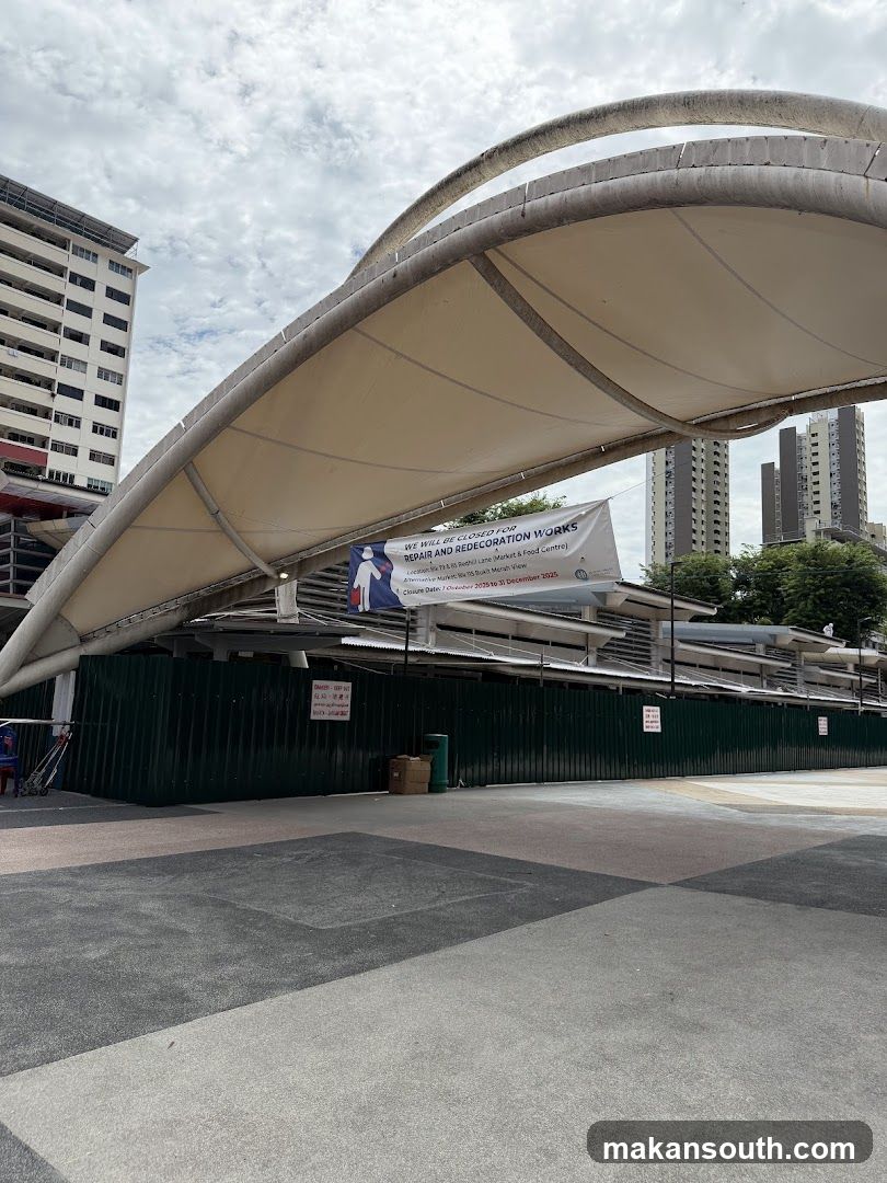Construction Site with Canopy Structure