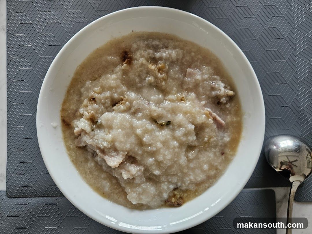Bowl of Porridge with Meat