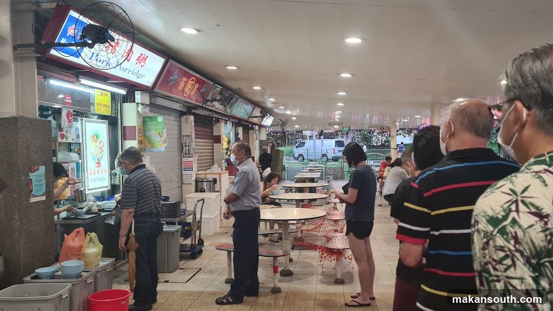 Food Stall Interior Scene