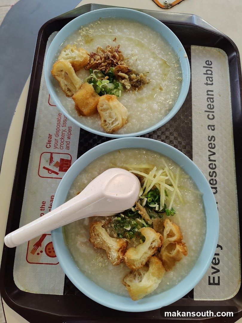 Congee with toppings