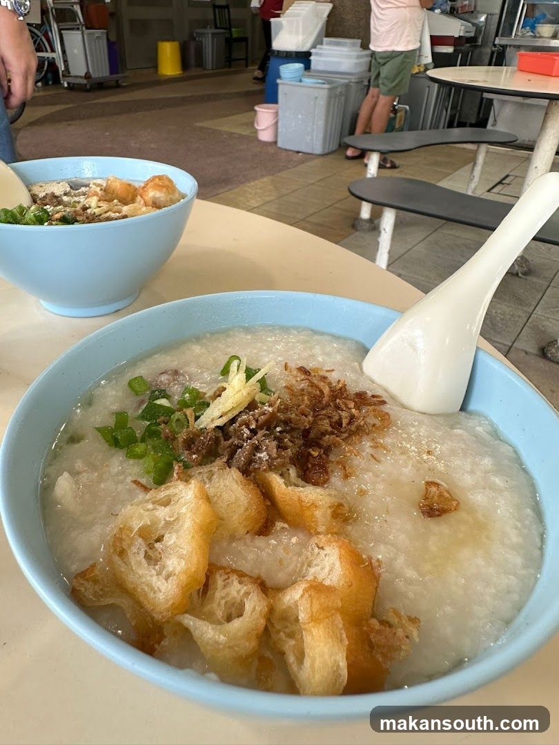 Congee with Fried Dough and Toppings