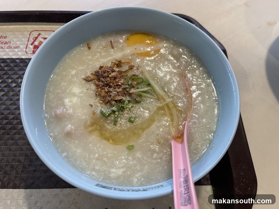 Congee with Egg and Toppings