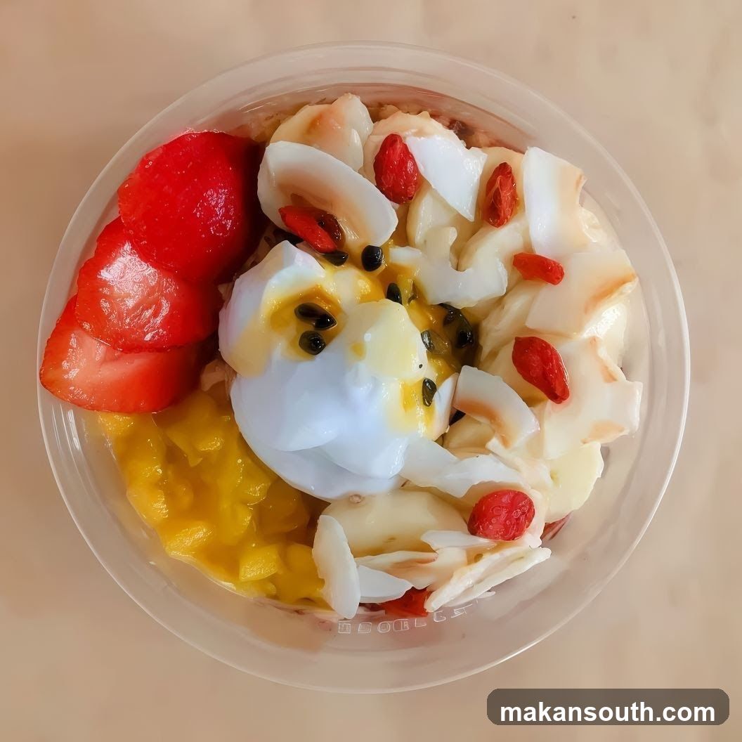 Fruit Bowl with Coconut and Yogurt