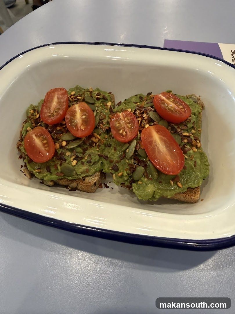 Avocado Toast with Tomatoes and Seeds