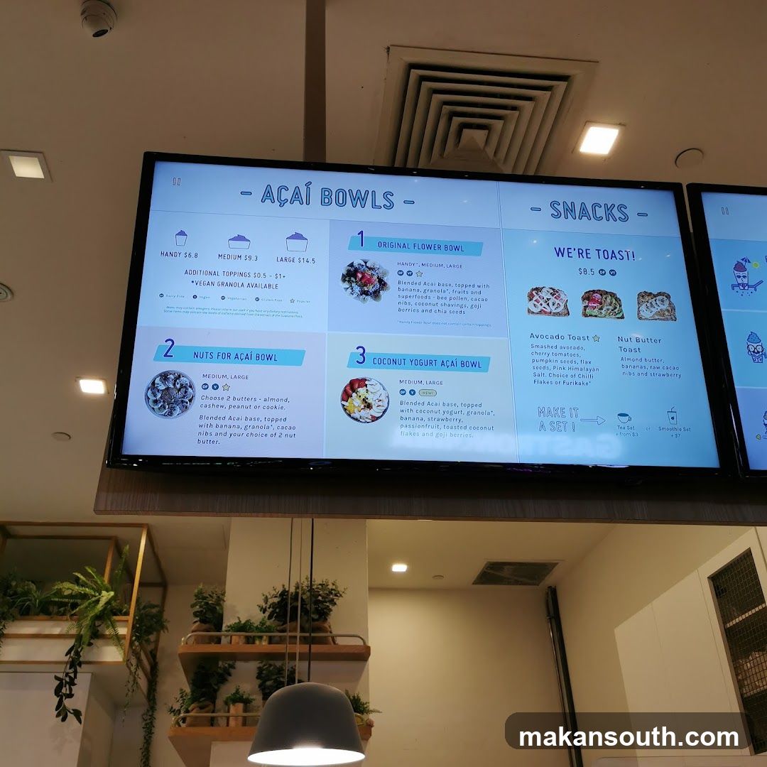 Açaí Bowls & Snacks Menu Board