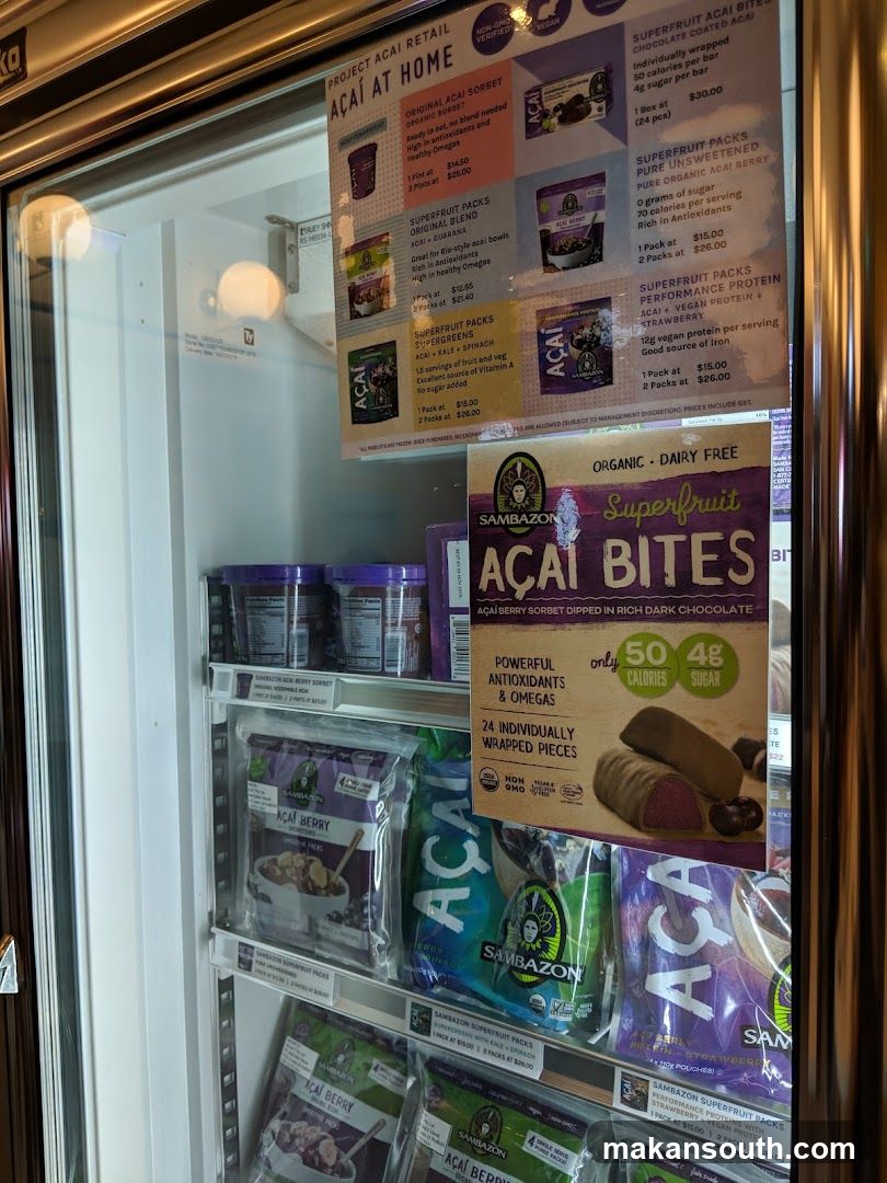 Acai Bites Refrigerator Display