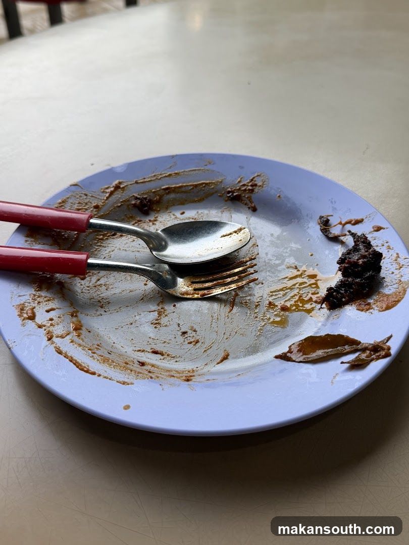 Empty Plate with Remnants
