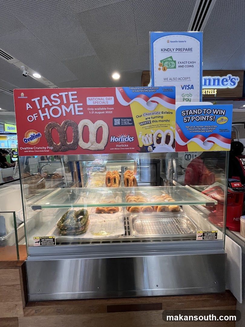 Bakery Display Case with Promotional Banners