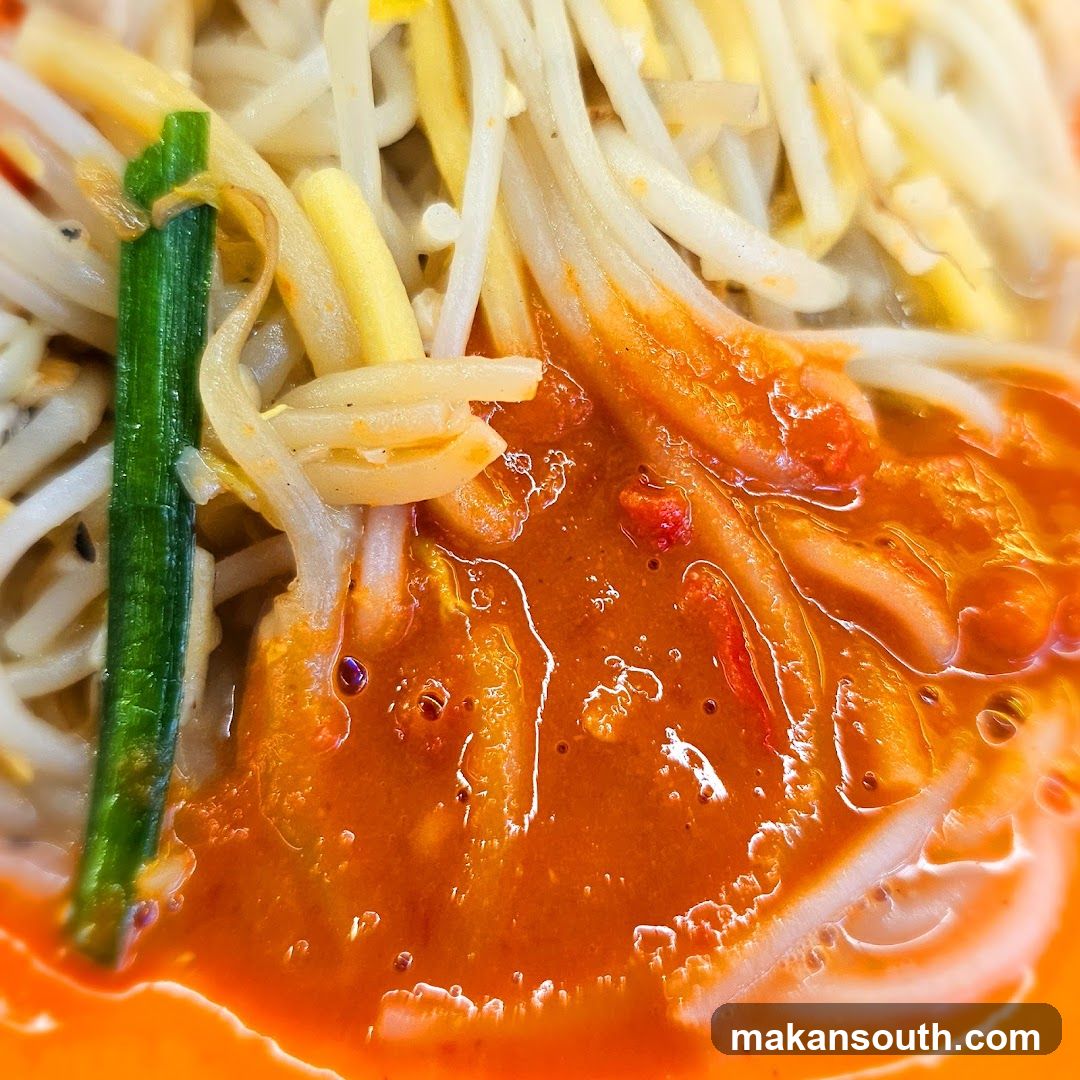 Spicy Noodle Dish with Bean Sprouts