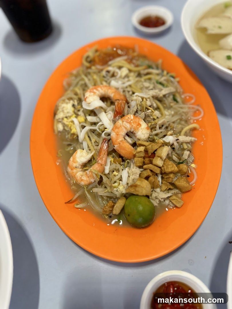 Noodle Dish with Shrimp and Tofu