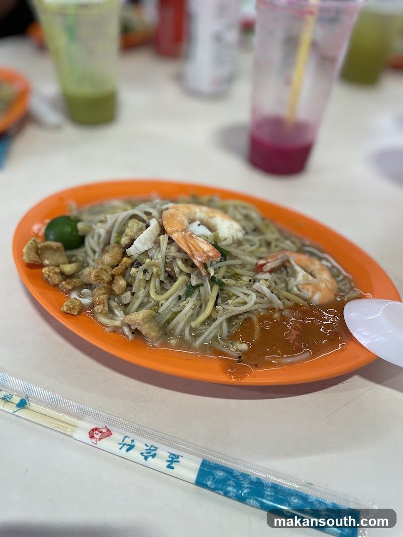 Noodle Dish with Shrimp and Tofu