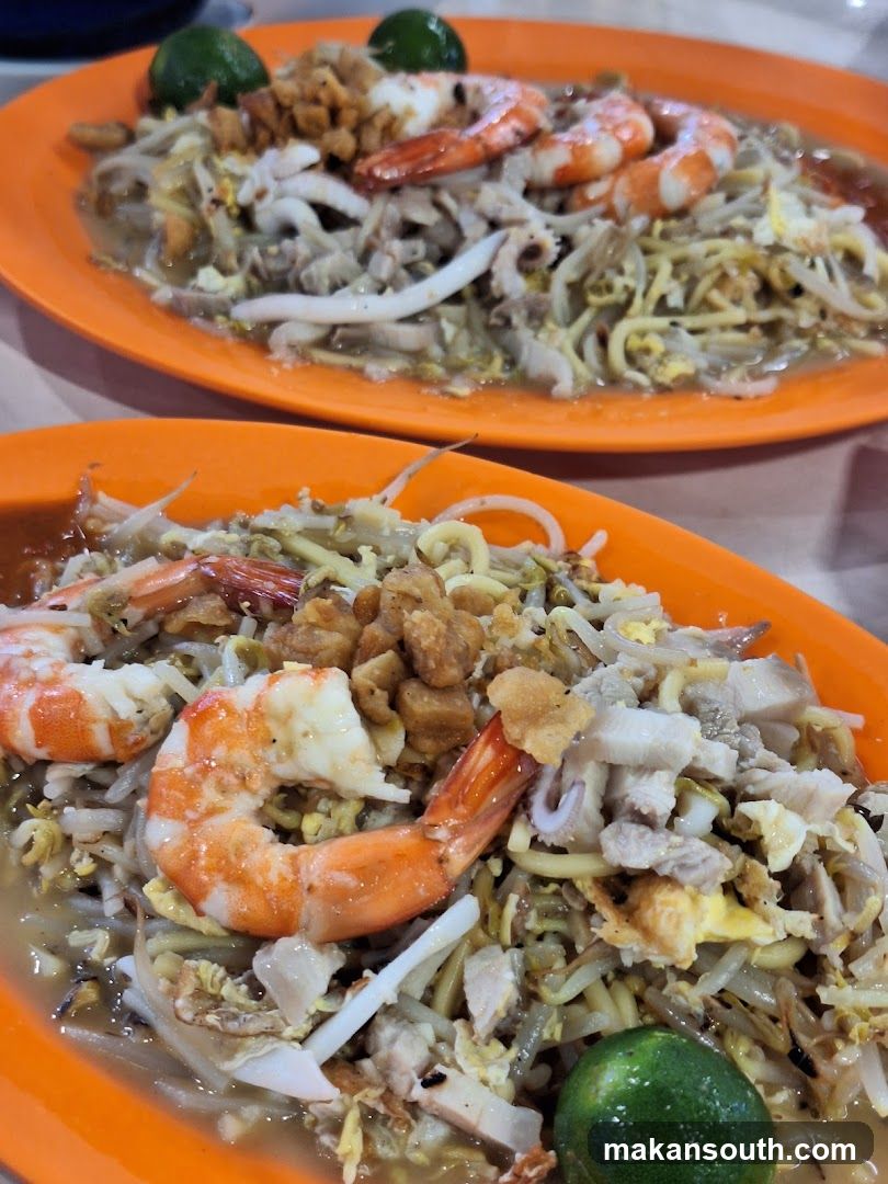 Nasi Lemak with Shrimp and Cucumber