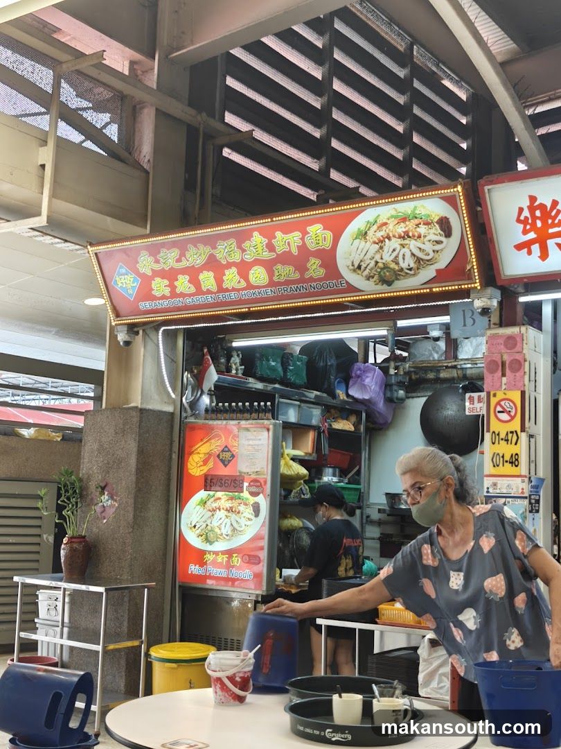 Food Stall Interior Scene