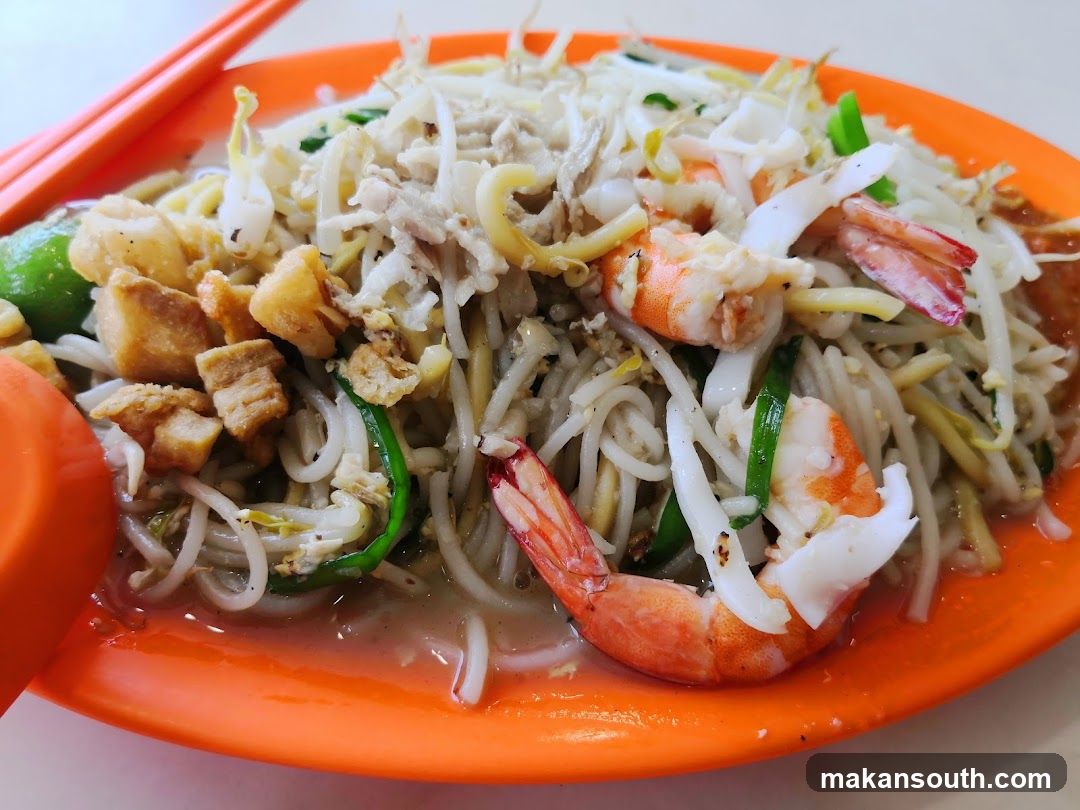 Noodle Dish with Shrimp and Tofu