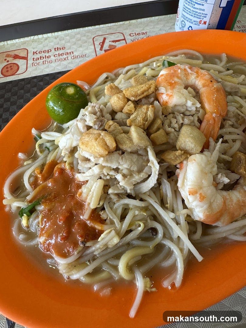 Noodle Dish with Shrimp and Tofu