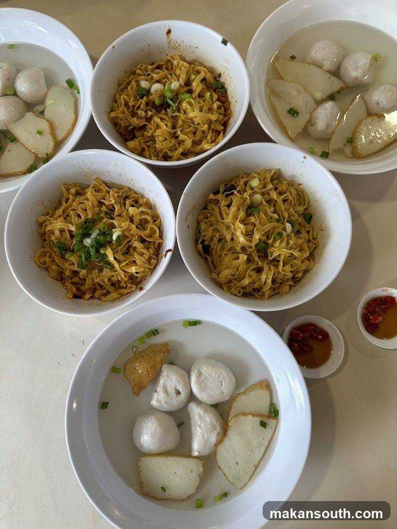 Noodle and Fish Ball Meal