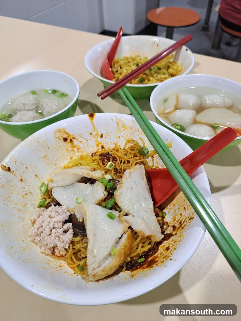 Noodle and Fish Ball Meal