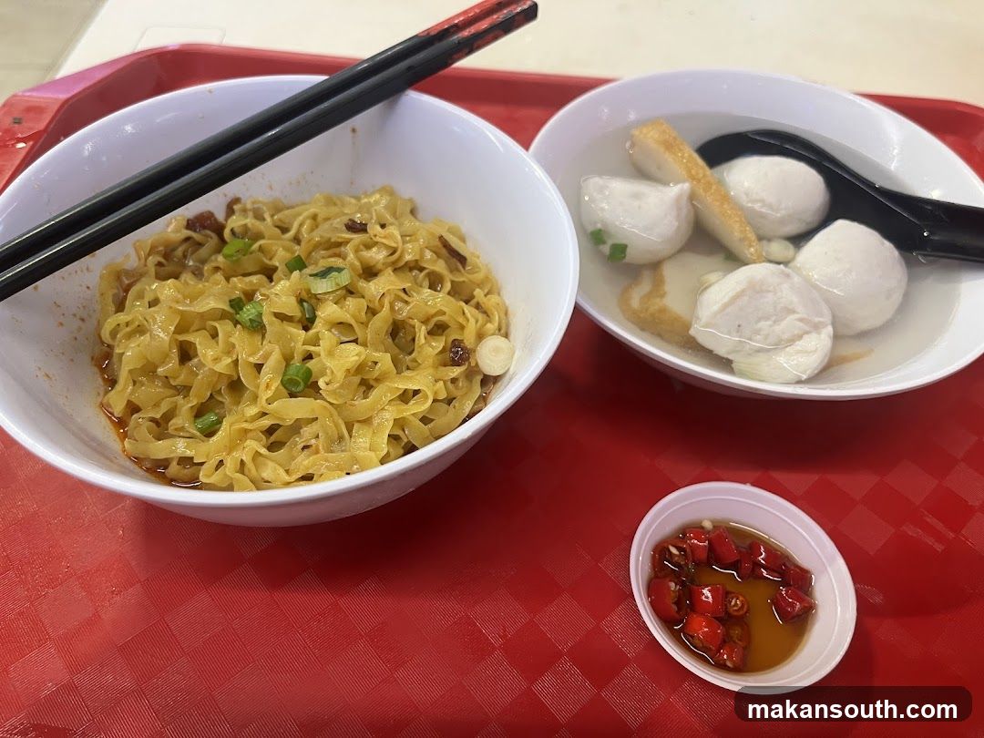 Noodle and Fish Ball Meal