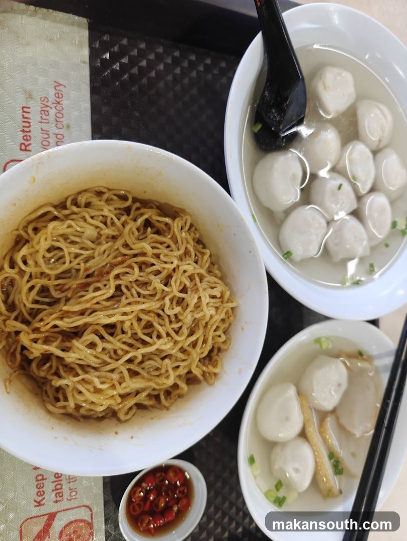 Noodle and Fish Ball Meal