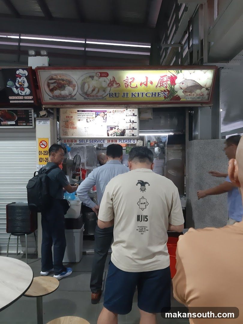 Food Stall Interior Scene