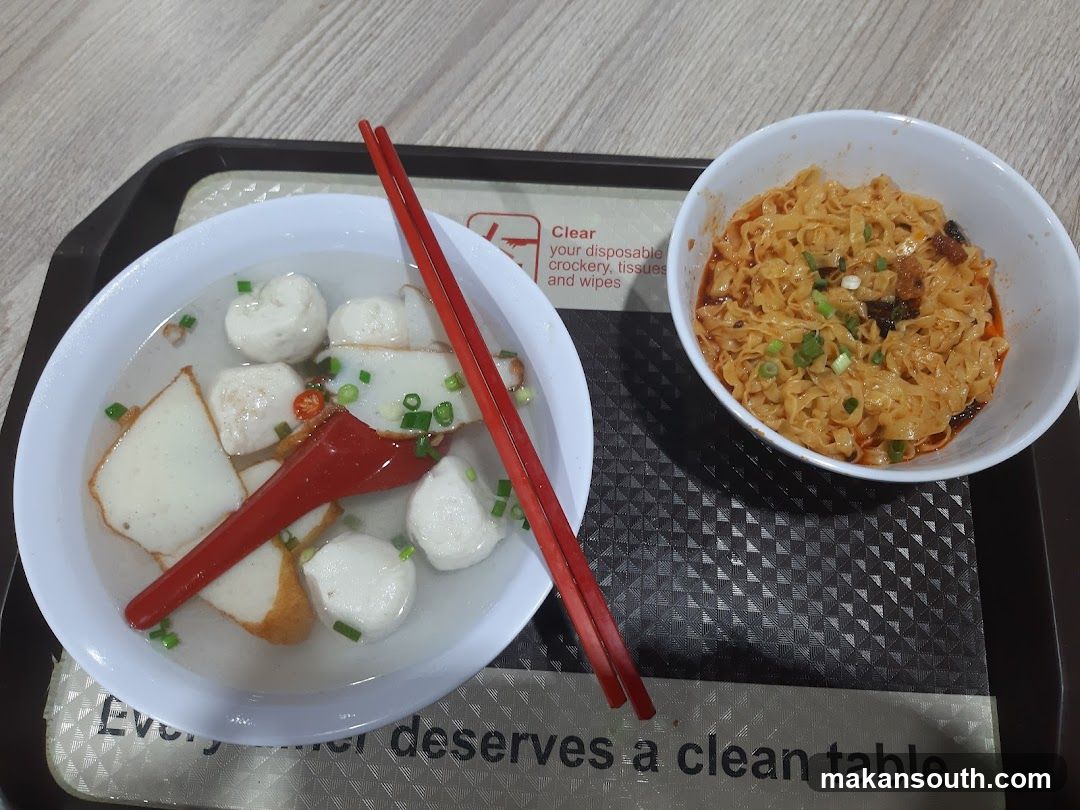 Noodle and Fish Ball Meal