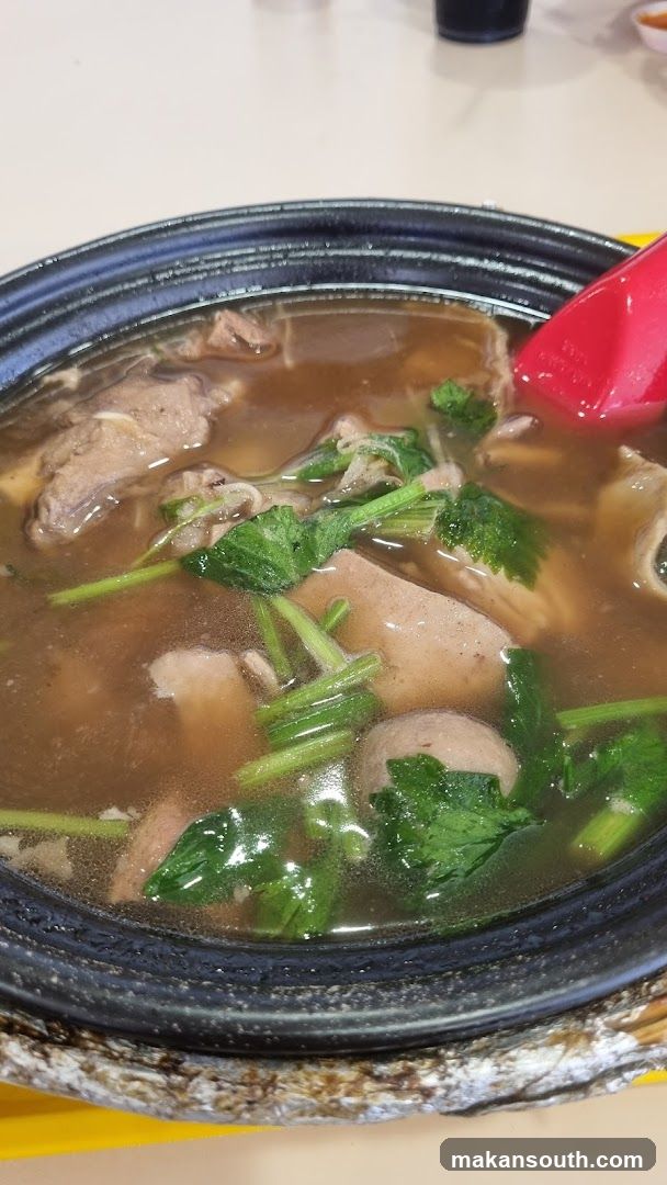 Hot Pot Soup with Meat and Greens