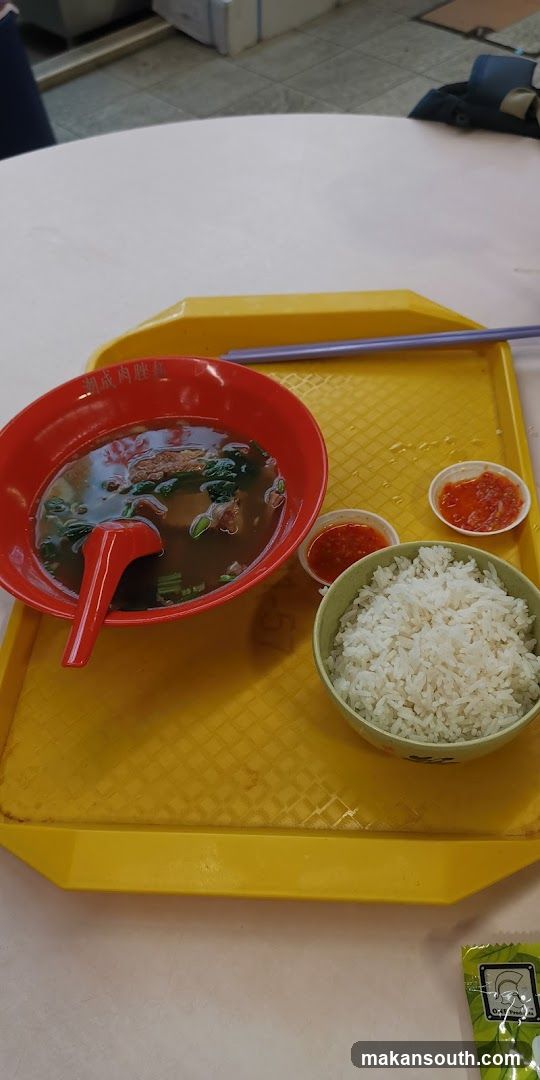 Food Tray with Soup and Rice