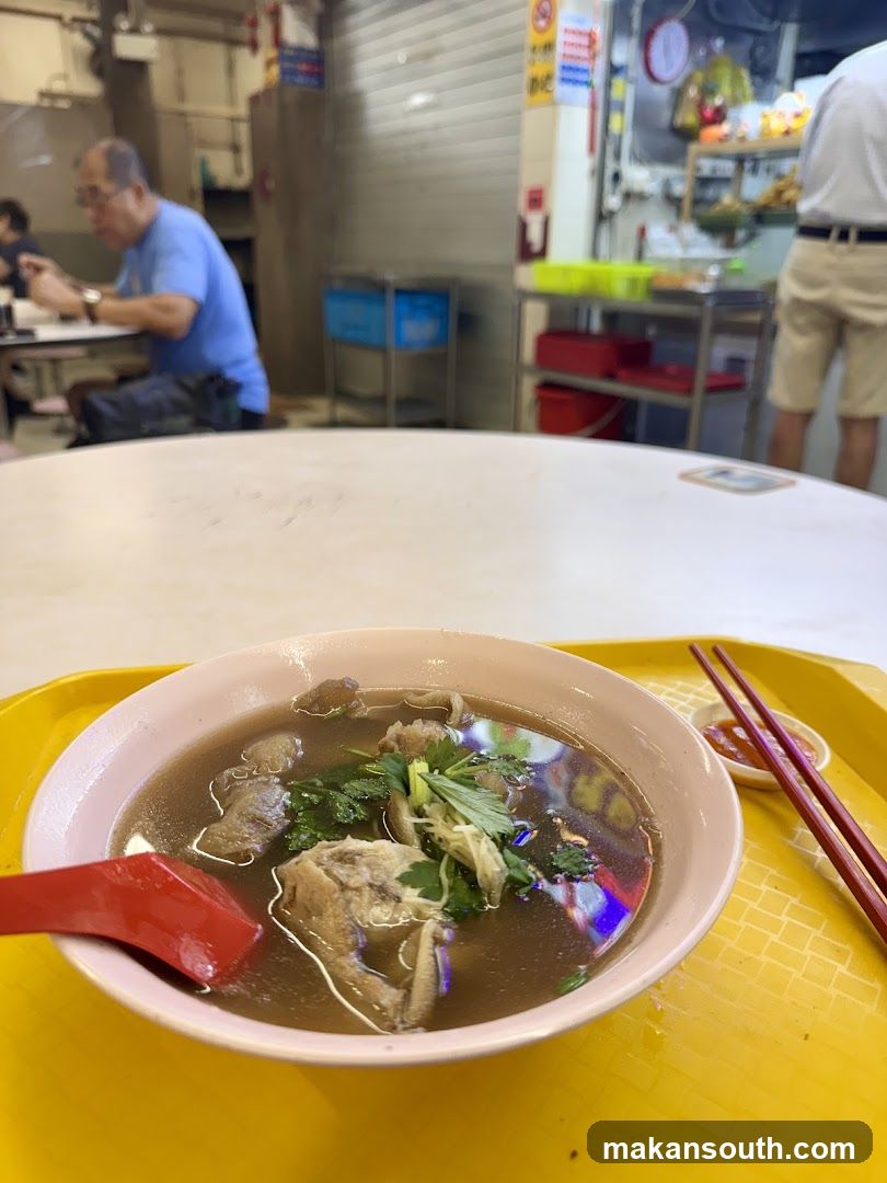 Bowl of Soup at Food Stall