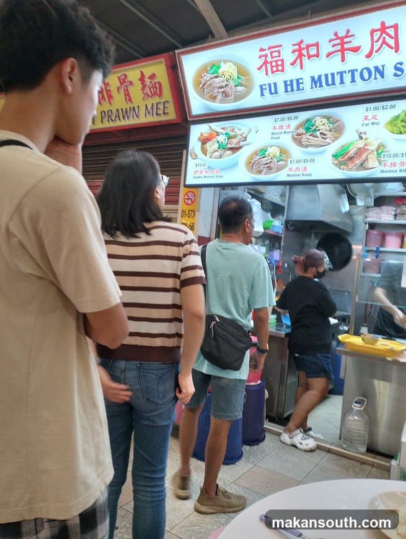 Food Stall Interior Scene