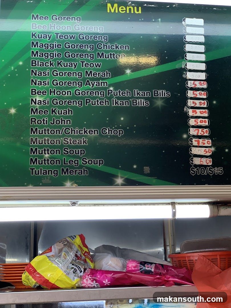 Nasi Goreng Menu Board