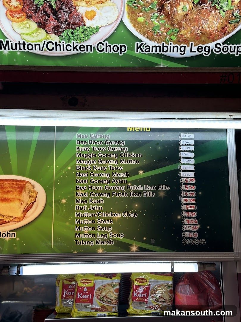 Food Stall Menu Board