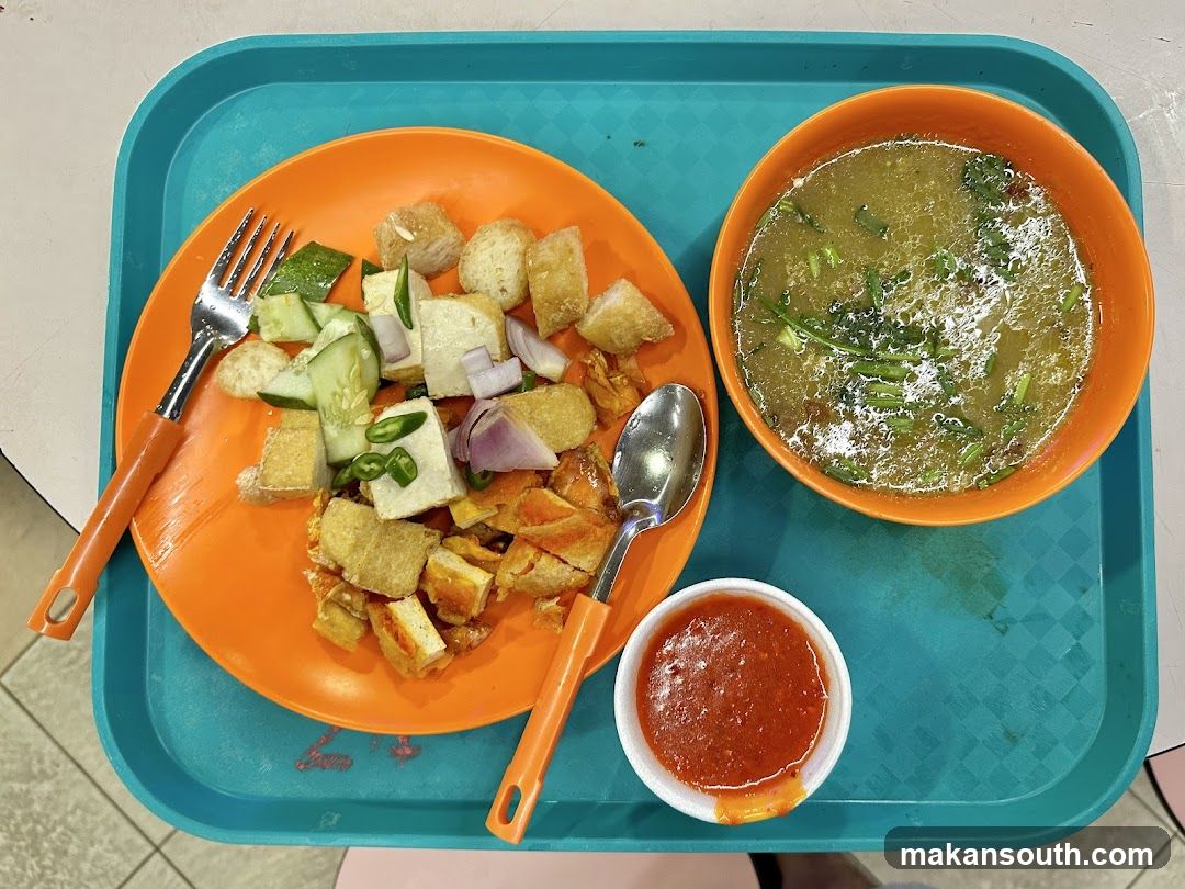 Food Tray with Curry and Side Dishes